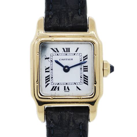 vintage cartier watch leather strap